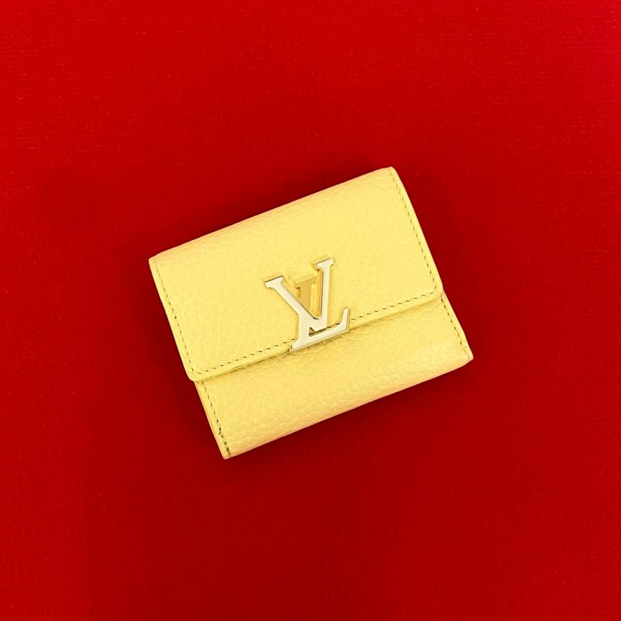 【未使用級】ルイヴィトン ポルトフォイユ カプシーヌ コンパクト イエロー LOUIS VUITTON（ルイ・ヴィトン） 未使用保管品 ポルトフォイユ