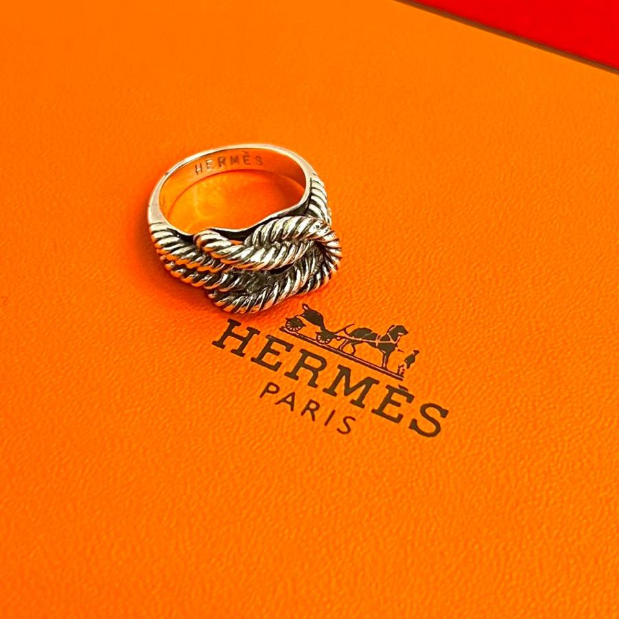 HERMES（エルメス） 極 美品 オーディエンヌ ツイストロープ リング 