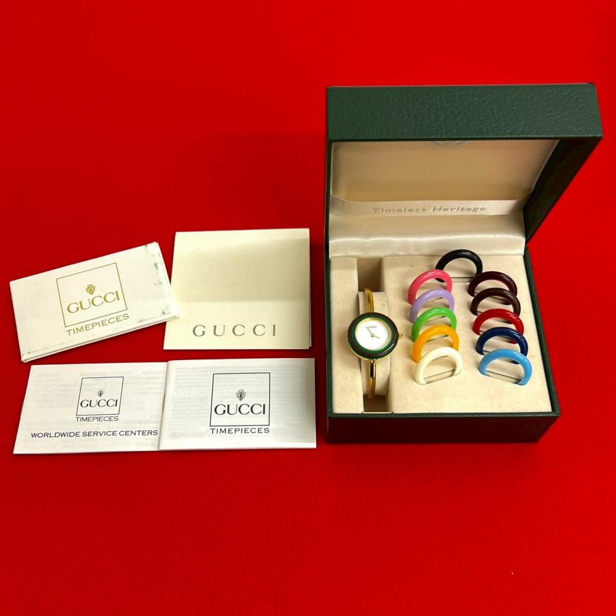 GUCCI（グッチ） 稼働品 極 美品 箱付き チェンジベゼル シェリー