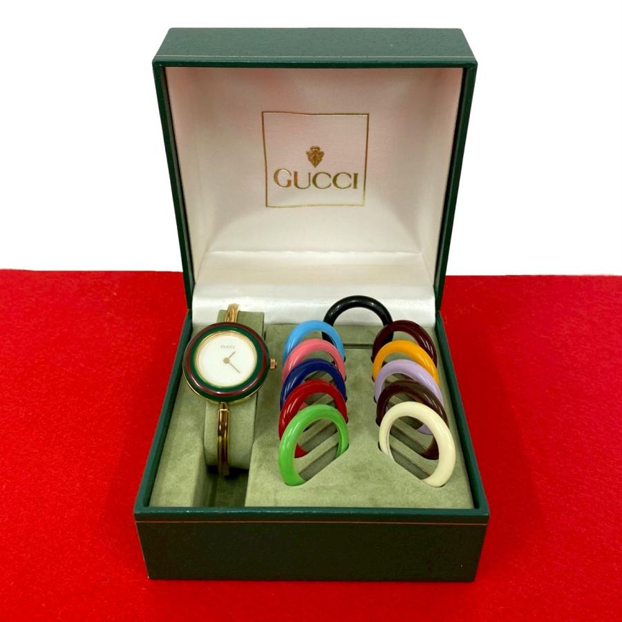 GUCCI（グッチ） 極 美品 箱付き チェンジベゼル シェリーライン GP