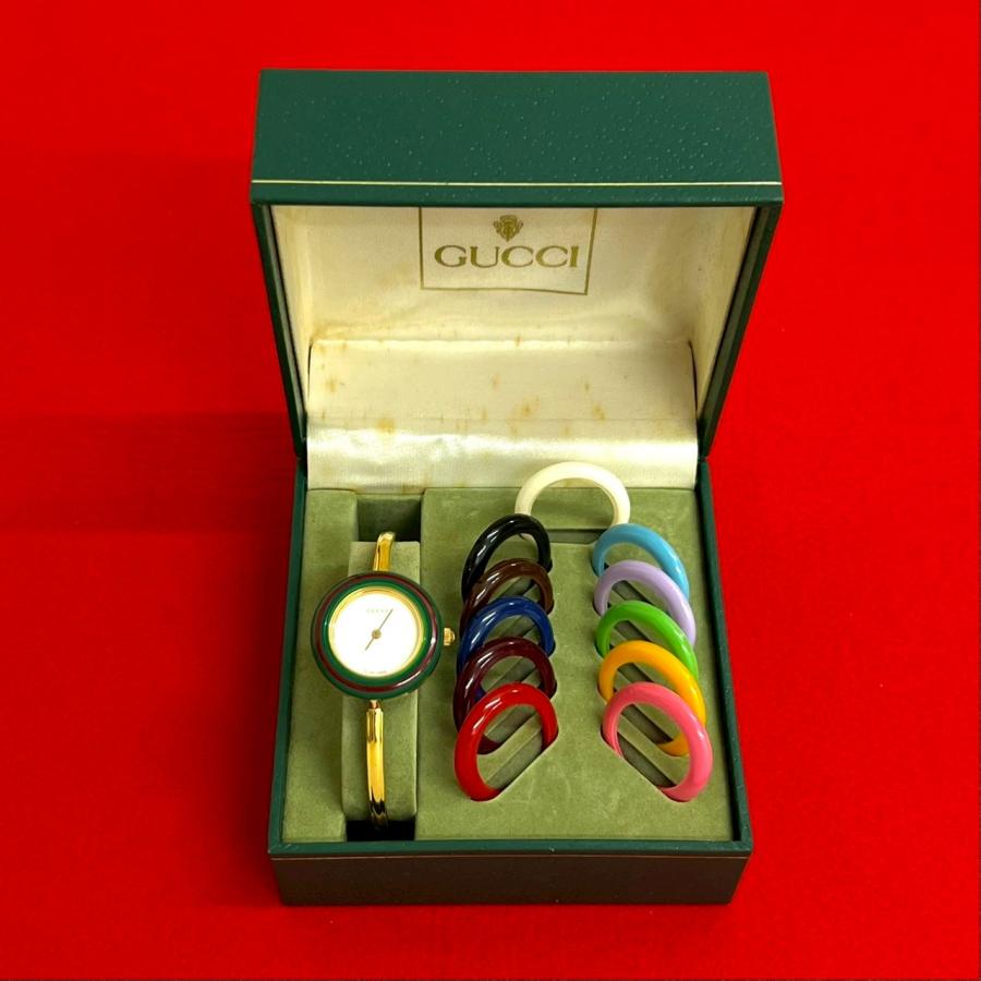 GUCCI（グッチ） 極 美品 稼働品 箱付 チェンジベゼル シェリーライン