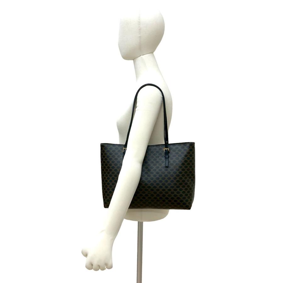 CELINE（セリーヌ） 極 美品 ショッパー マカダム ブラゾン トリオンフ