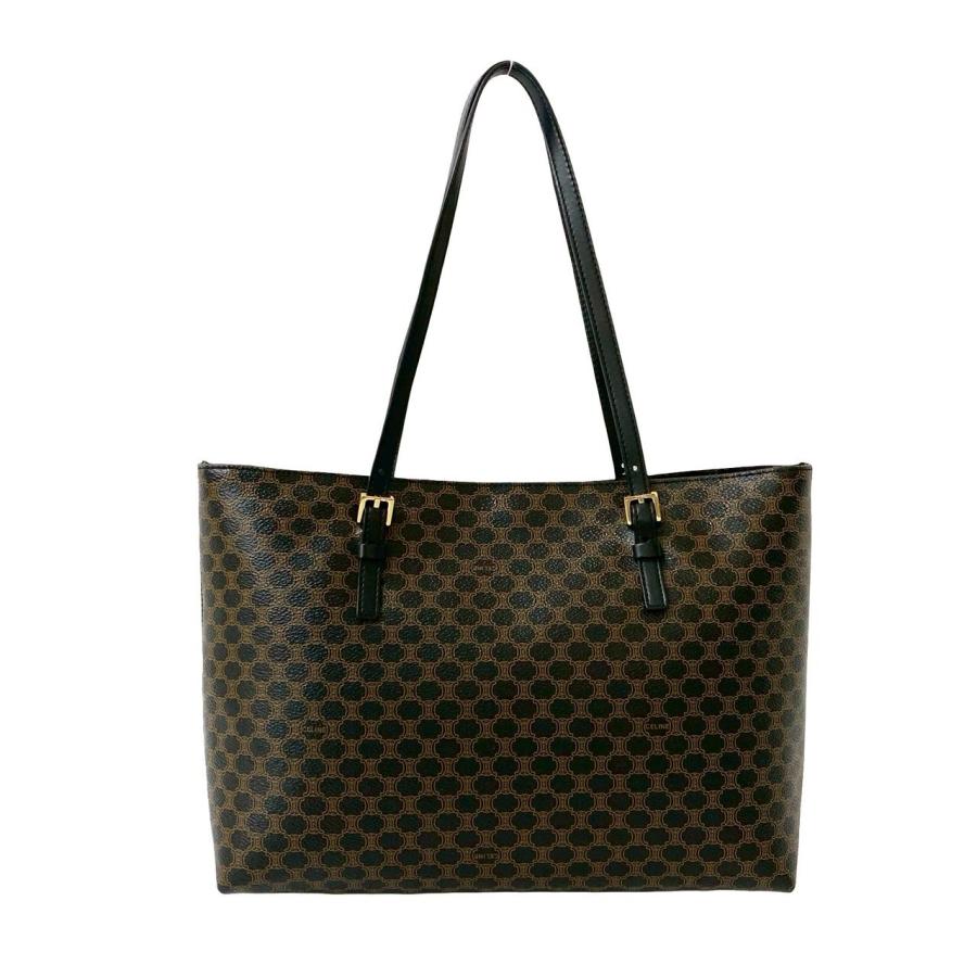 CELINE（セリーヌ） 極 美品 ショッパー マカダム ブラゾン トリオンフ
