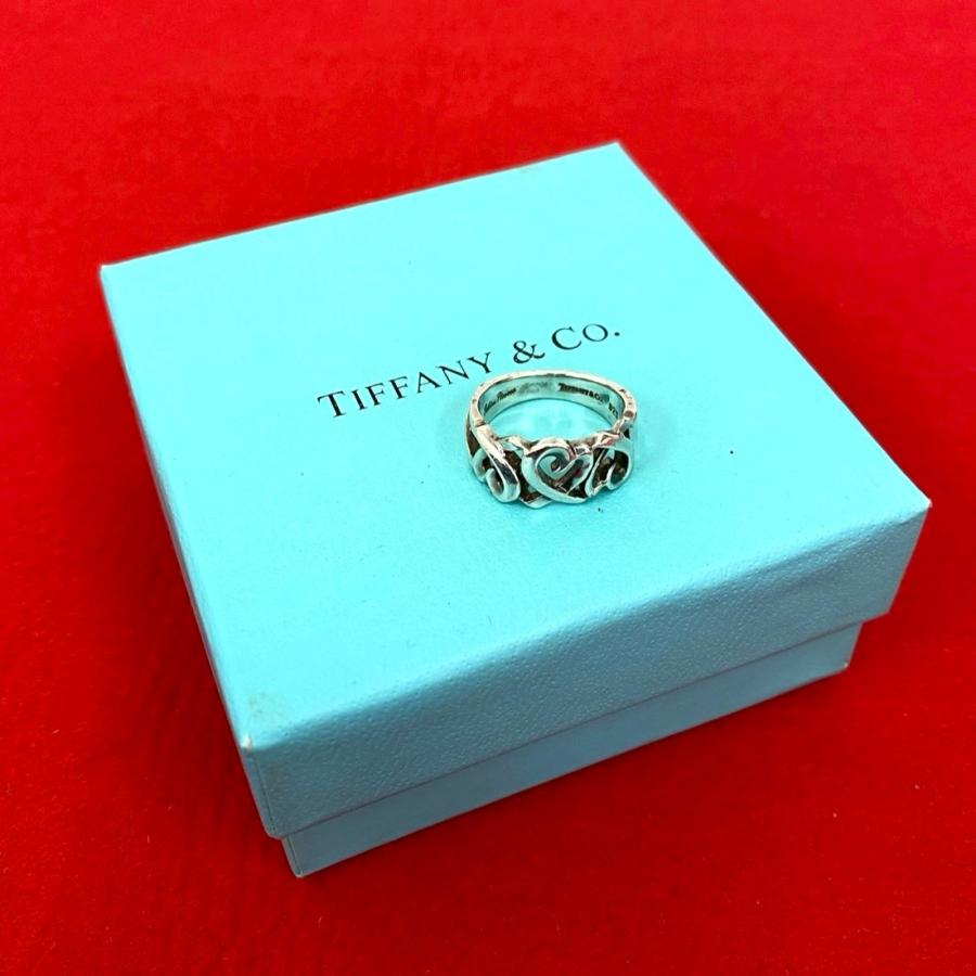 TIFFANY & Co. トリプル ラビングハート シルバーリング 9号 【公式通販】