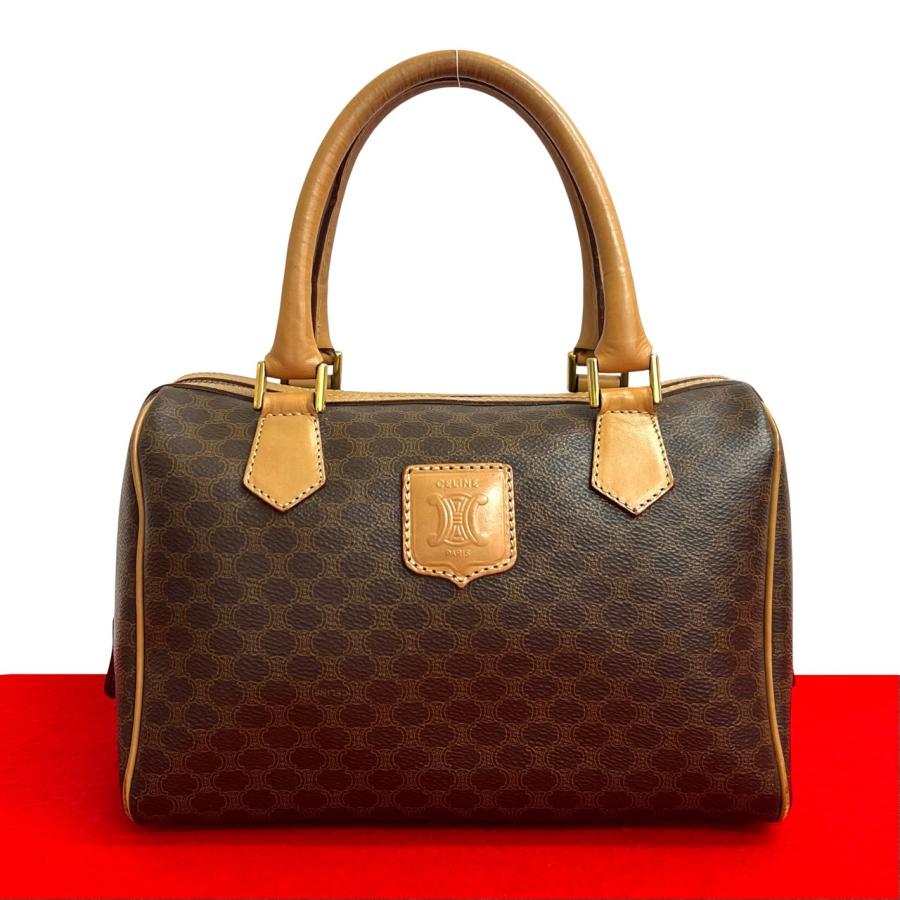 CELINE（セリーヌ） 極 美品 ヴィンテージ マカダム ブラゾン ロゴ 柄