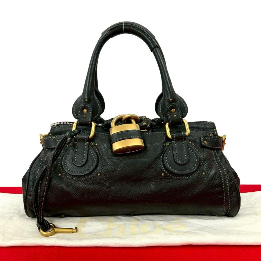 Chloe クロエ パディントン ミニ ブラック 南京錠 保存袋付き Chloe