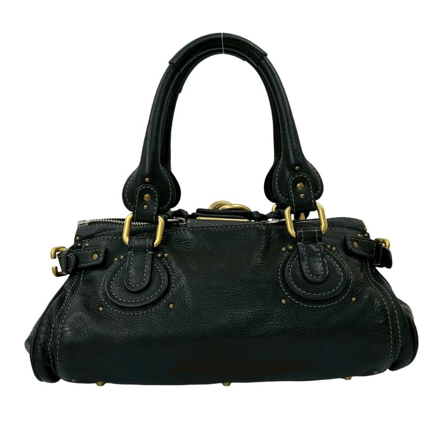 Chloe（クロエ） 極 美品 袋 鍵付き パディントン ステッチ レザー 本