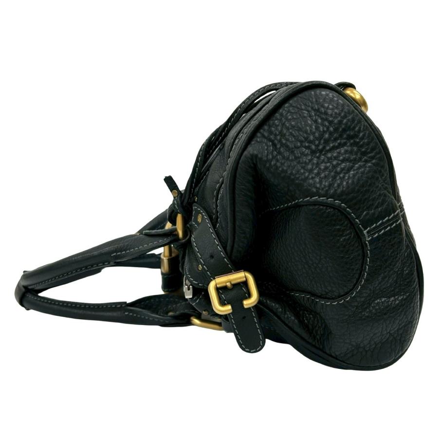 Chloe（クロエ） 極 美品 袋 鍵付き パディントン ステッチ レザー 本