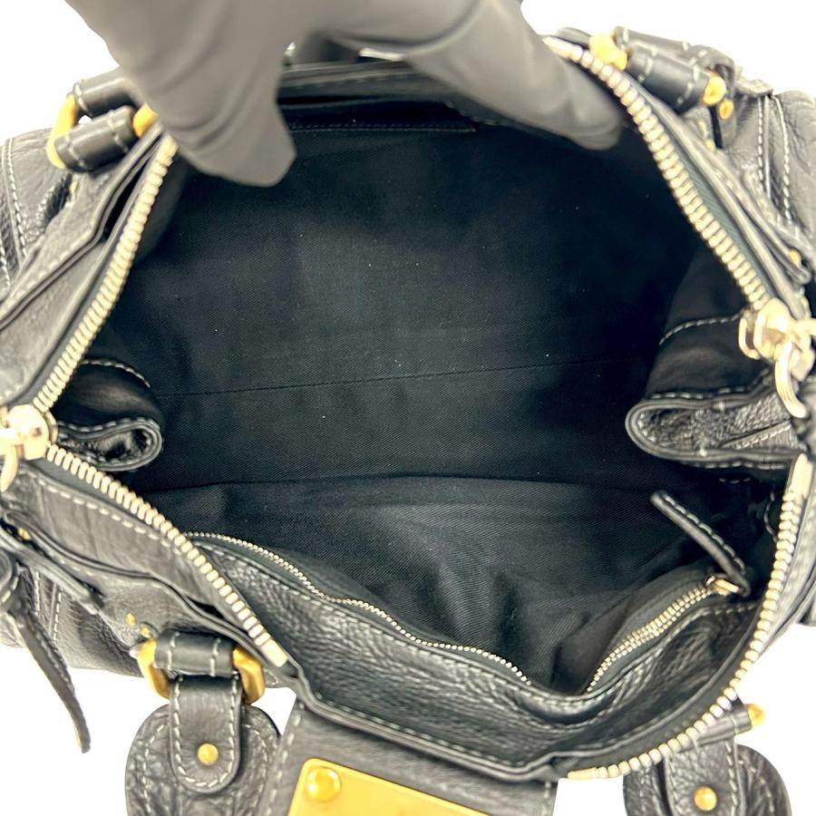 Chloe（クロエ） 極 美品 袋 鍵付き パディントン ステッチ レザー 本