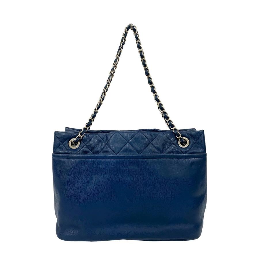 CHANEL ネイビー キルティング バッグ CHANEL（シャネル） 極 美品 シール有 13番台 マトラッセ ココマーク