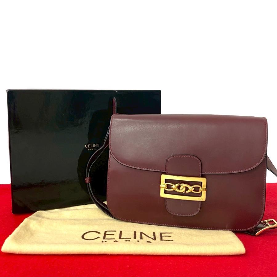 CELINE（セリーヌ） 極 美品 保存箱 袋付き ヴィンテージ ロゴ 金具