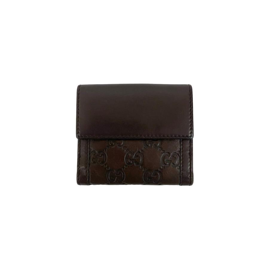 GUCCI（グッチ） ほぼ未使用 箱付き シマ GG ロゴ 金具 刻印 レザー 本