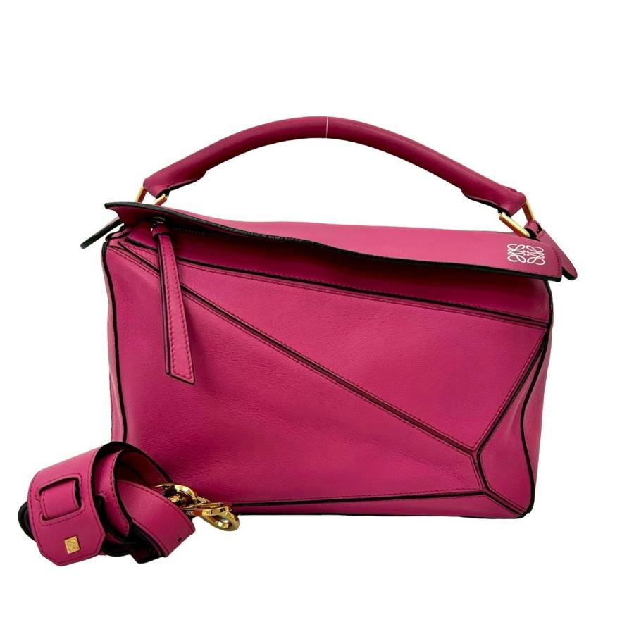 LOEWE（ロエベ） 極 美品 パズルバッグ アナグラム ロゴ レザー 本革