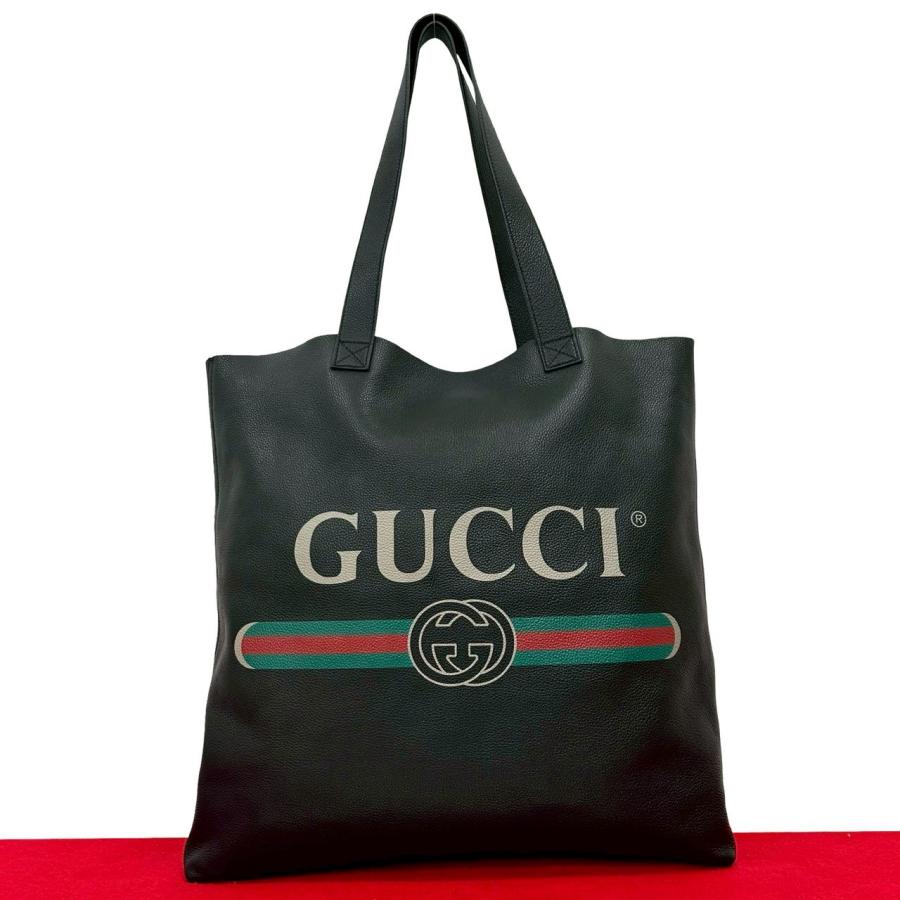 GUCCI（グッチ） 極 美品 シェリーライン GG ロゴ レザー 本革 ラージ