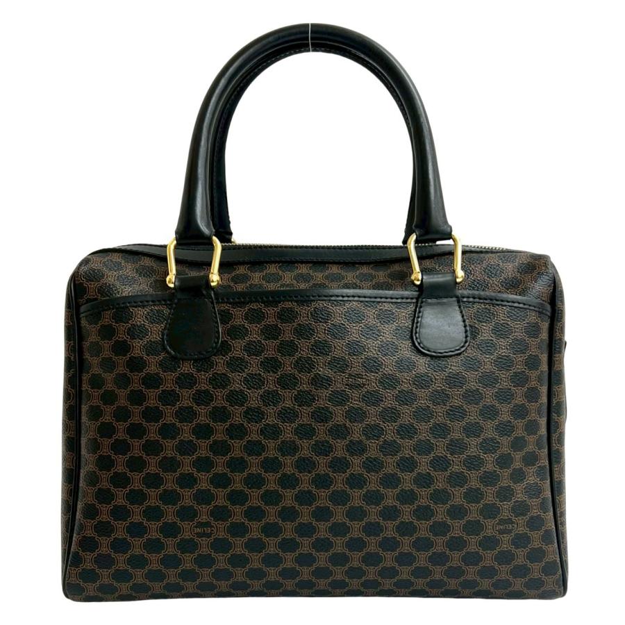 CELINE セリーヌ マカダム トリオンフ ボストン ハンドバッグ 総柄 CELINE（セリーヌ） 極 美品 ヴィンテージ マカダム 柄 トリオンフ