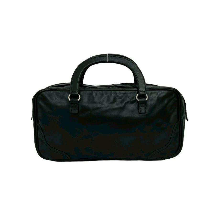 PRADA（プラダ） 極 美品 カード有 ロゴ 型押し エンボス レザー 本革