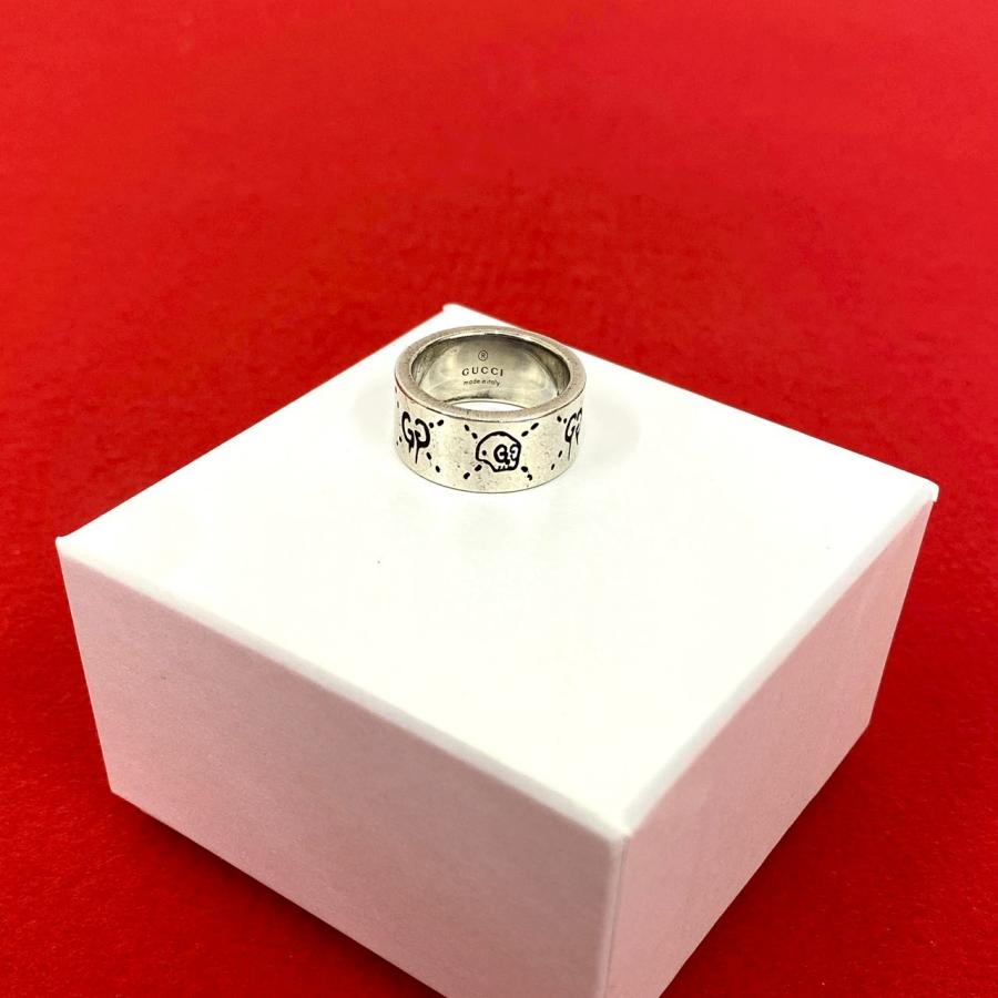 GUCCI（グッチ） 極 美品 希少品 ゴースト リング ロゴ 刻印 シルバー