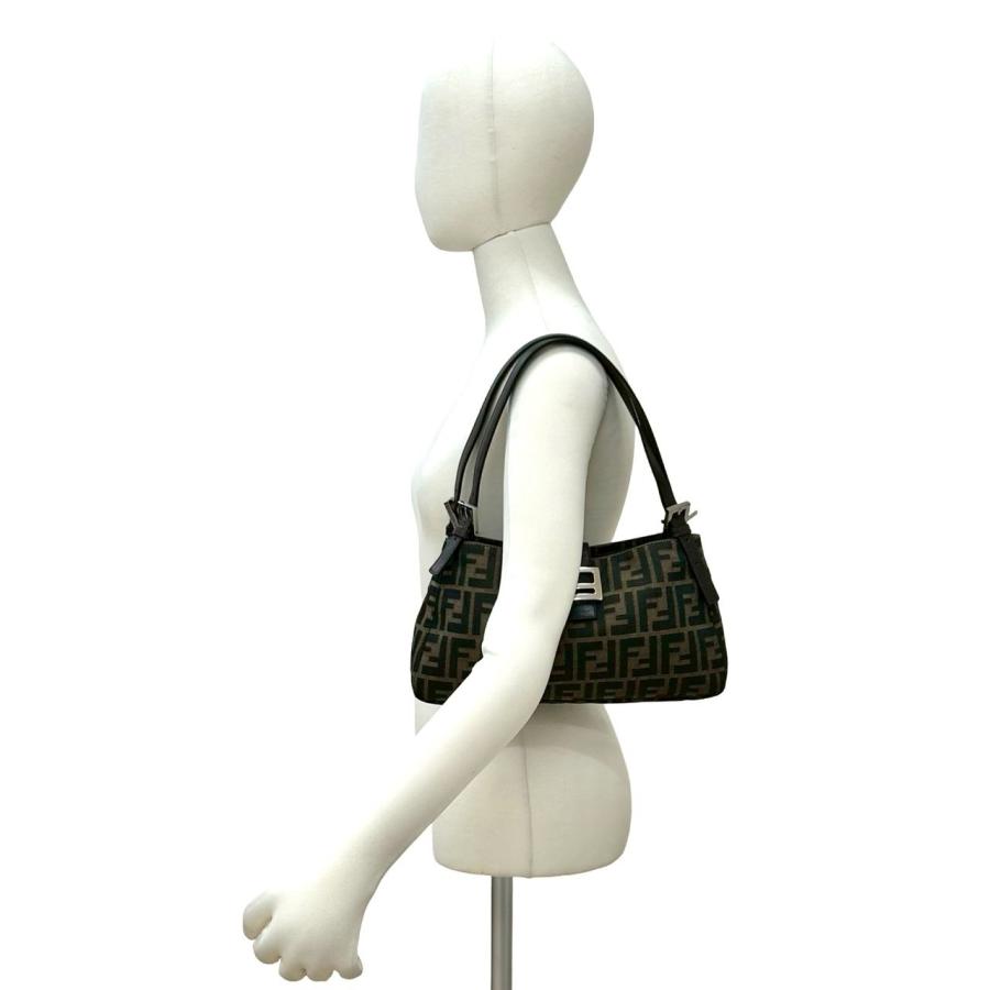 FENDI（フェンディ） 極 美品 ズッカ FF 柄 キャンバス レザー 本革