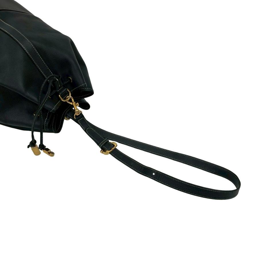 LOEWE（ロエベ） 極 美品 ヴィンテージ アナグラム 型押し ロゴ レザー