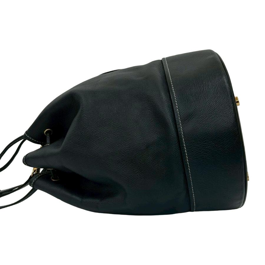 LOEWE（ロエベ） 極 美品 ヴィンテージ アナグラム 型押し ロゴ レザー