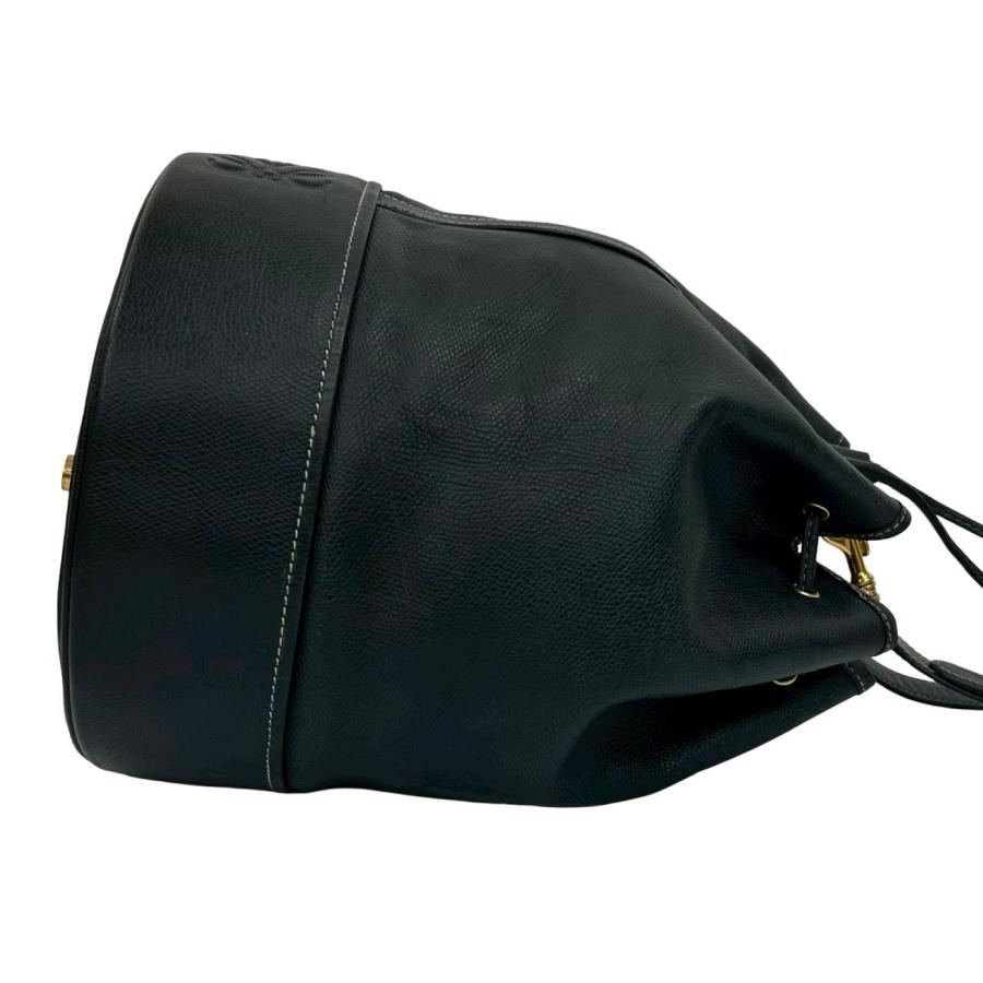 LOEWE（ロエベ） 極 美品 ヴィンテージ アナグラム 型押し ロゴ レザー
