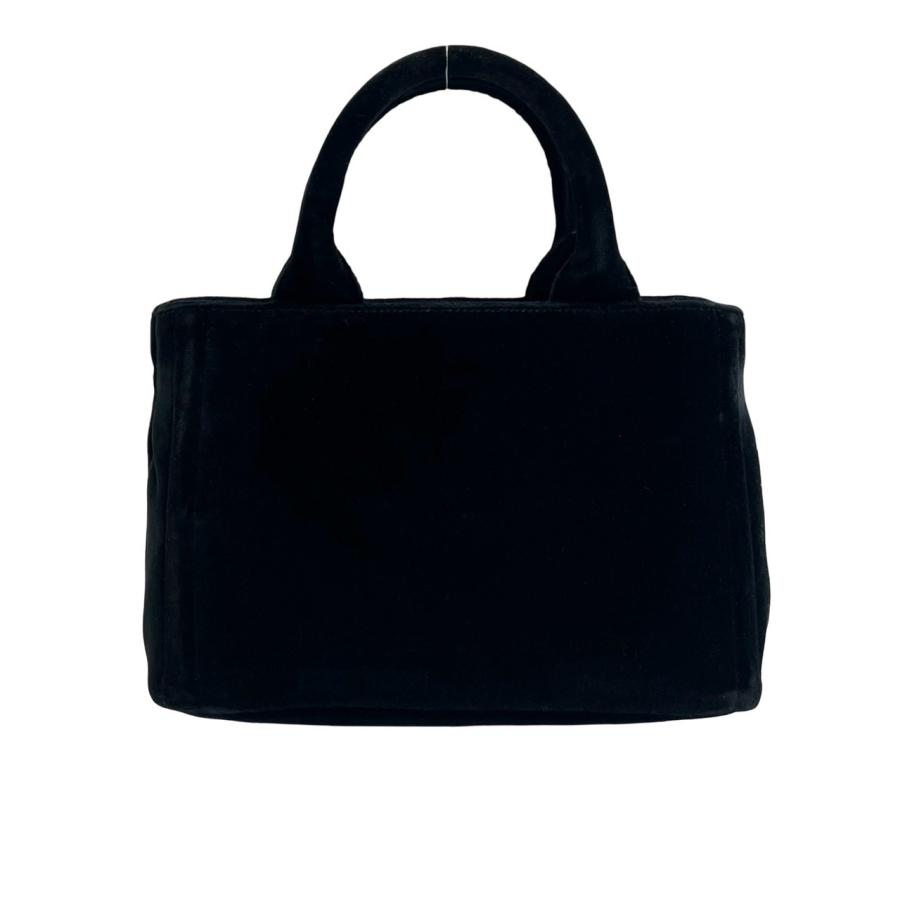PRADA カナパ　ベロア　トートバッグ PRADA（プラダ） ほぼ未使用 箱 袋付き カナパ ロゴ 金具 ベロア 2way