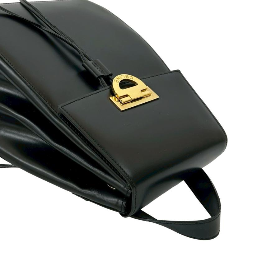 CELINE（セリーヌ） 極 美品 ヴィンテージ ロゴ 金具 カーフ レザー 本