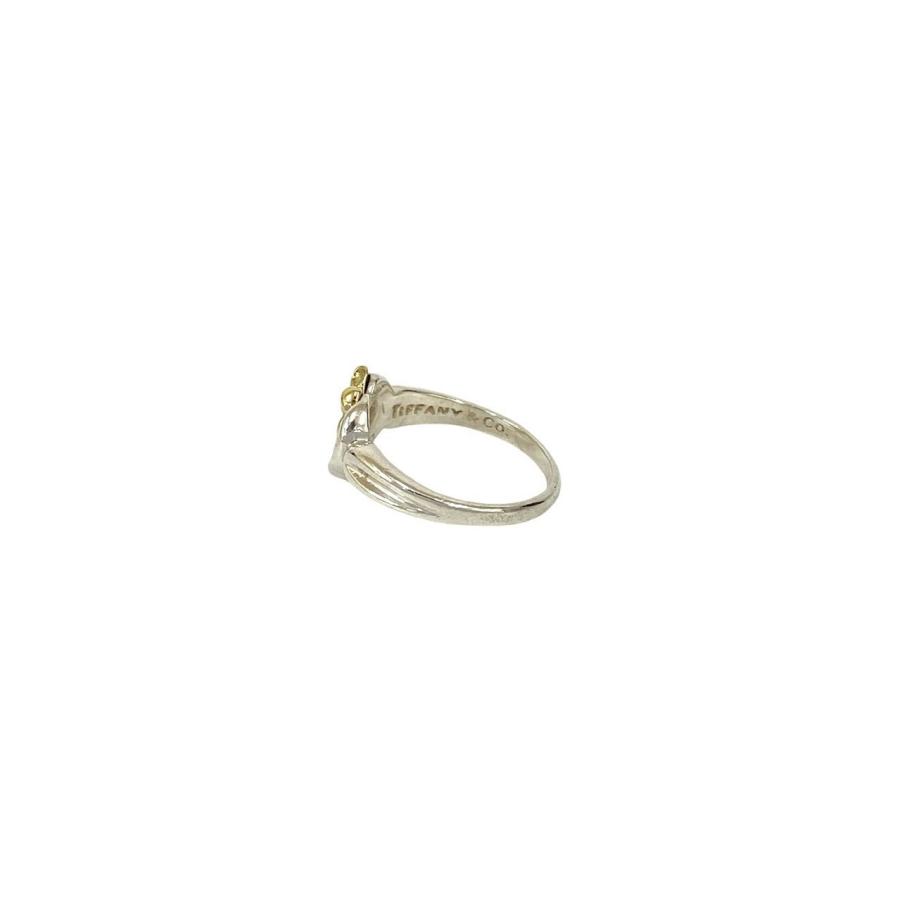 TIFFANY&Co.（ティファニー） 極 美品 ハート リボン コンビ リング