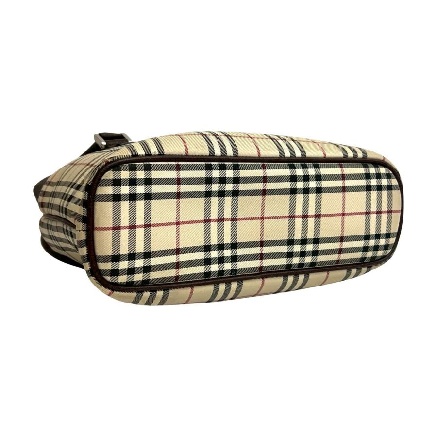 BURBERRY（バーバリー） 極 美品 ノバチェック 柄 キャンバス レザー