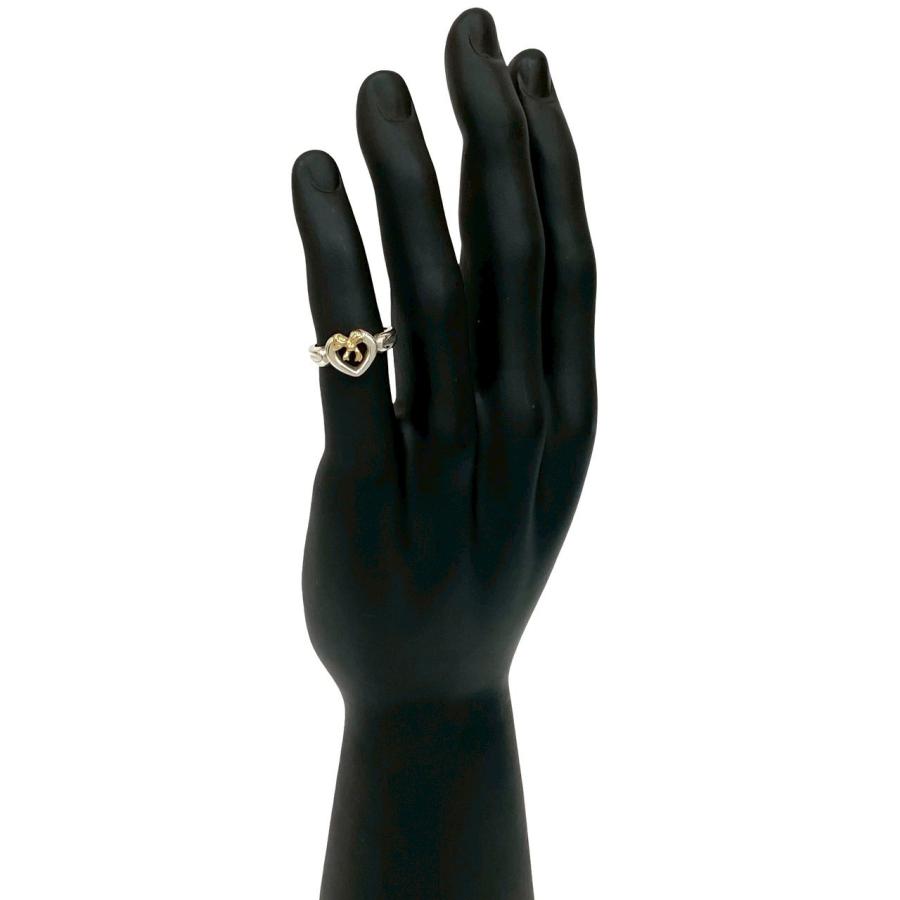 TIFFANY&Co.（ティファニー） 極 美品 ハート リボン コンビ リング