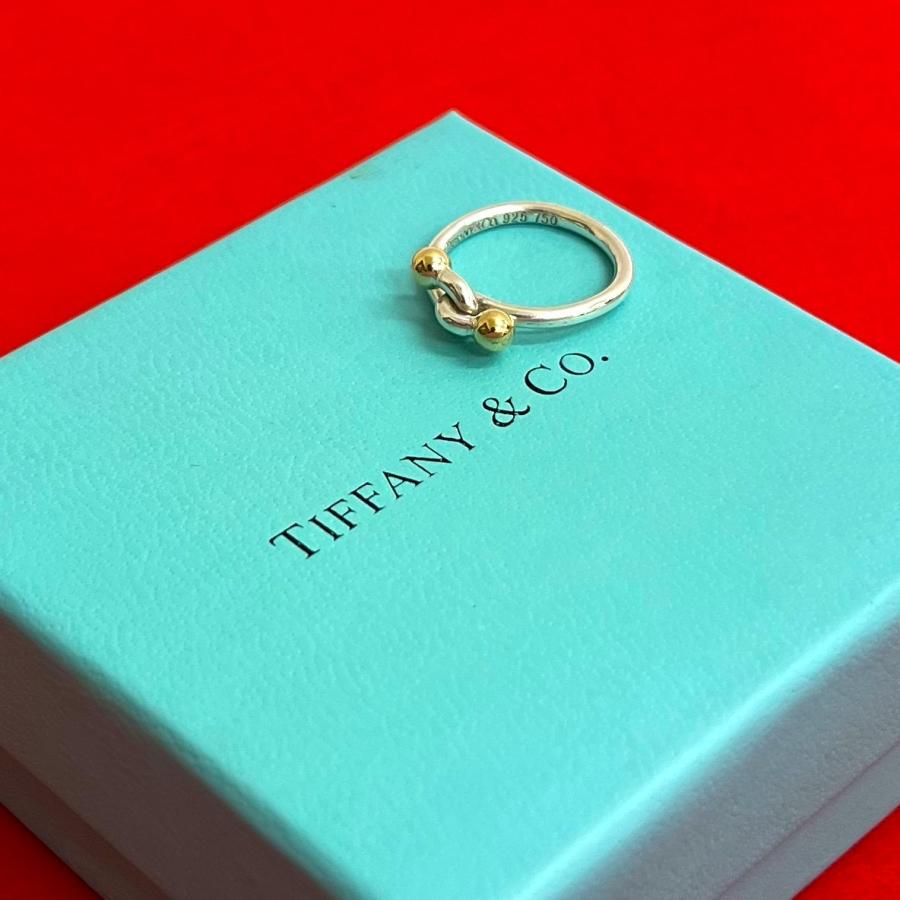 Tiffany & Co. シルバー925 k18 フック&アイ リング 10号 【公式通販】
