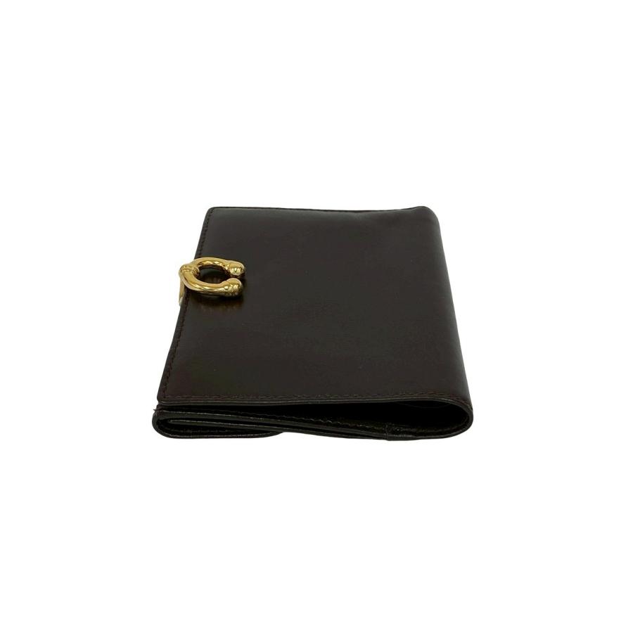 美品 GUCCI グッチ ホースシュー 折りたたみ財布 ブラック GUCCI（グッチ） 極 美品 箱付 オールドグッチ ヴィンテージ ホース