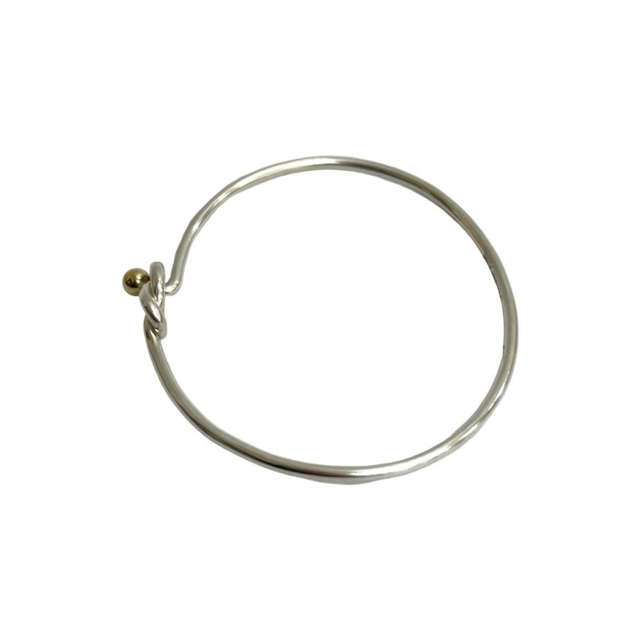 TIFFANY&Co.（ティファニー） 極 美品 フック＆アイ バングル シルバー