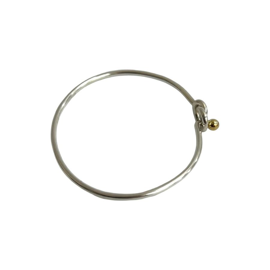 TIFFANY&Co.（ティファニー） 極 美品 フック＆アイ バングル シルバー