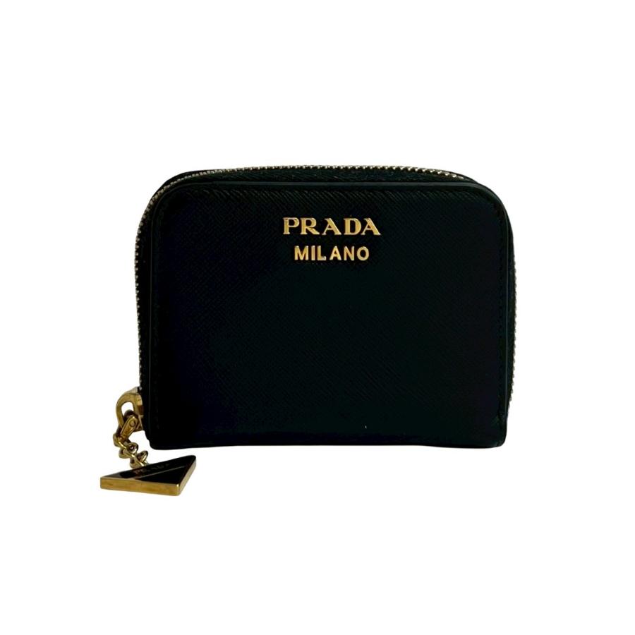 PRADA（プラダ） 極 美品 ロゴ 金具 サフィアーノ レザー 本革