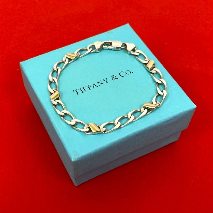 TIFFANY&Co.（ティファニー） 極 美品 フィガロ チェーン ブレスレット
