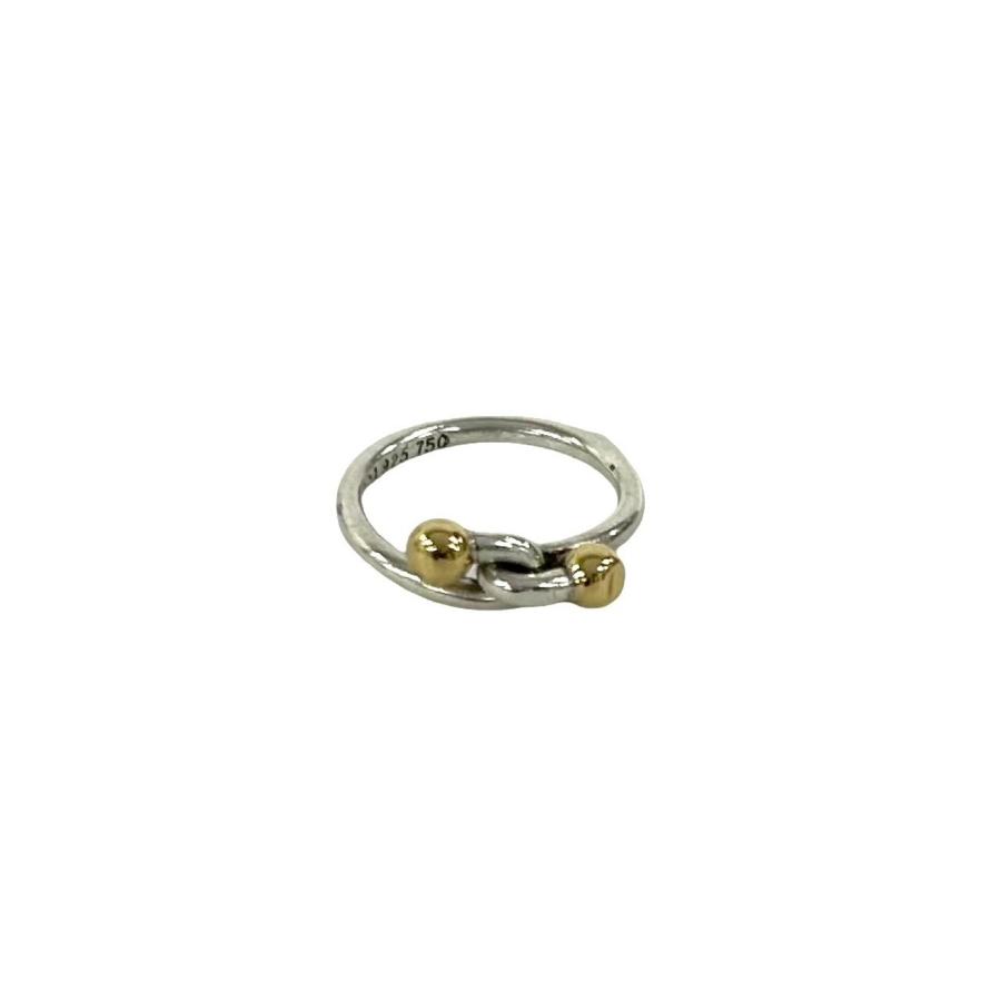 【極美品】TIFFANY リング 指輪 フック＆アイ ラブノット 925 K18 TIFFANY&Co.（ティファニー） 極 美品 ラブノット リング フック＆アイ