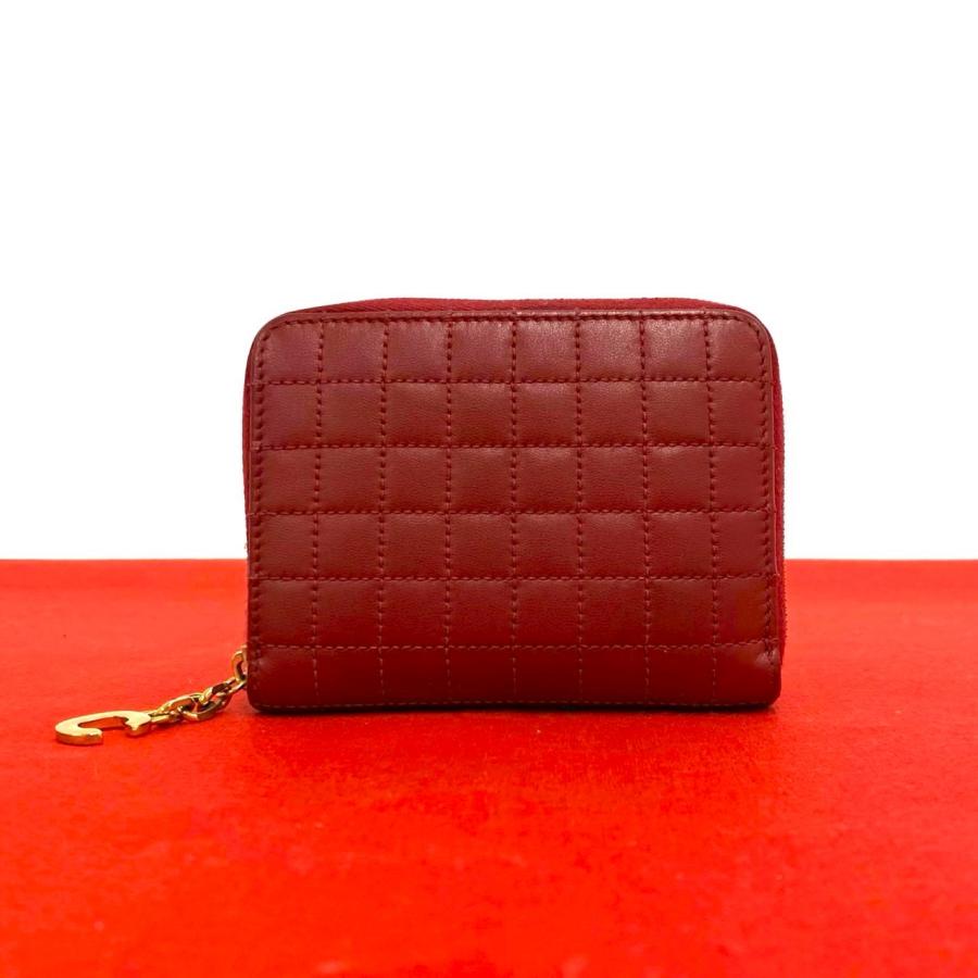 美品⭐︎セリーヌ/ジップウォレット CELINE（セリーヌ） 極 美品 コンパクト ジップ ウォレット C モチーフ