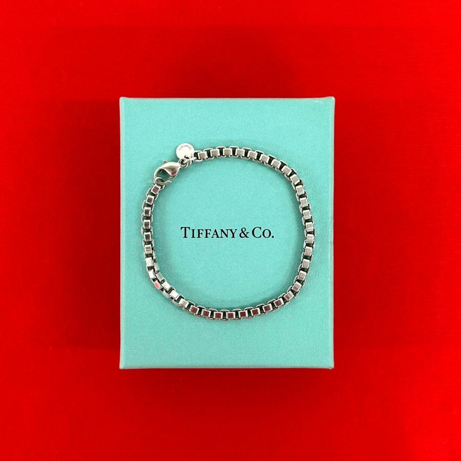 極美品✨　ティファニー　ベネチアン ブレスレット 19cm 925 シルバー TIFFANY&Co.（ティファニー） 極 美品 箱 袋付き ベネチアン