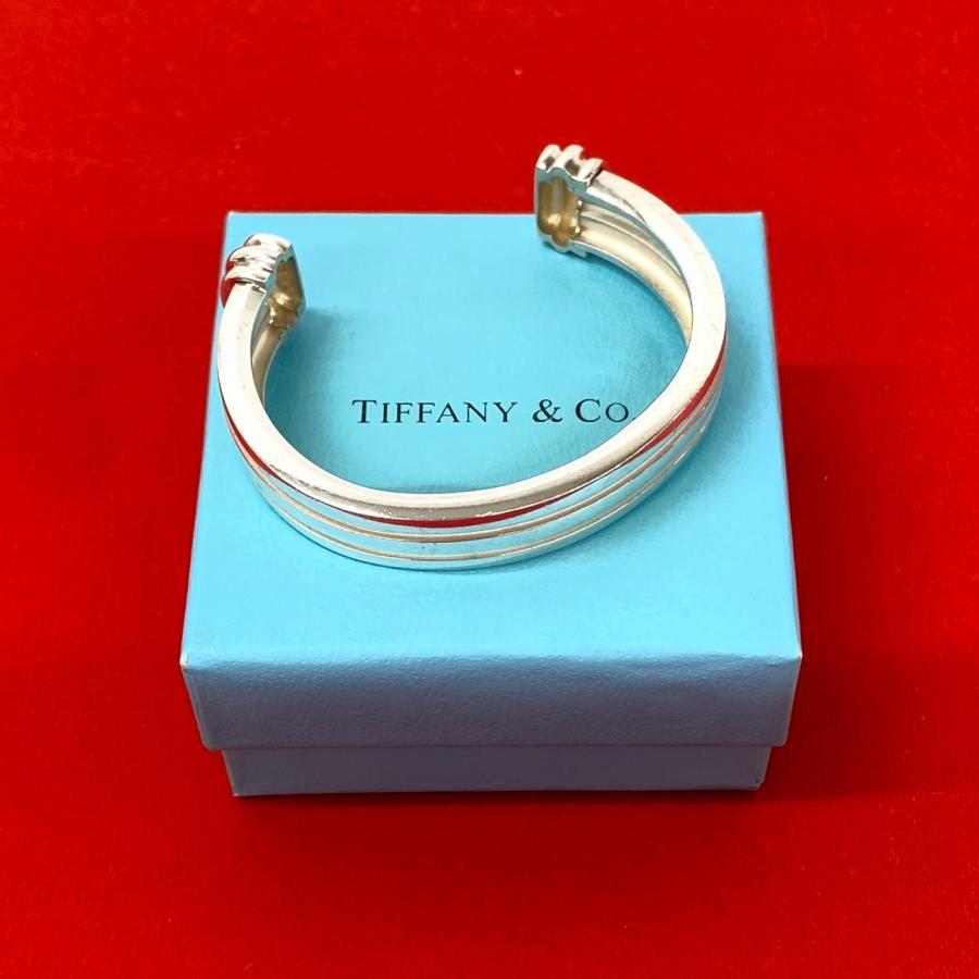TIFFANY&Co.（ティファニー） 極 美品 グルーブ ド カフ バングル