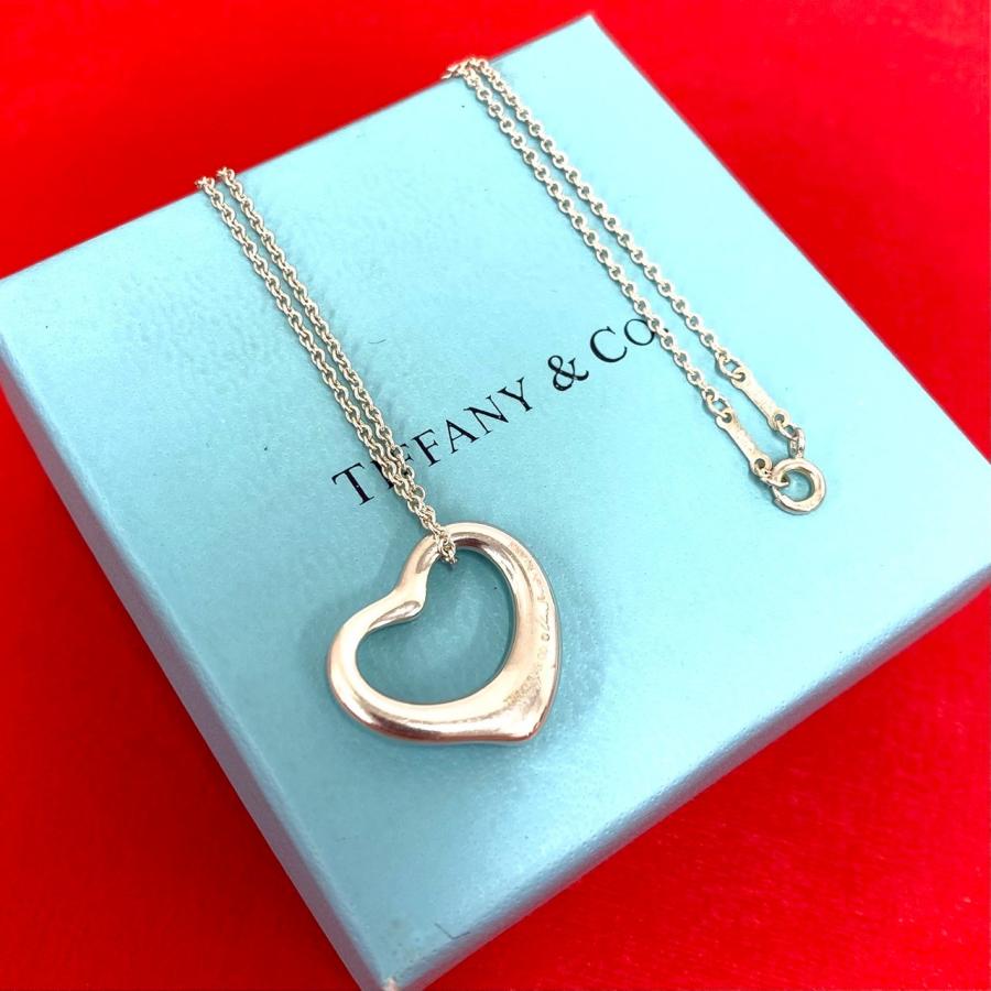 極美品 Tiffany ティファニー オープンハート ミニ　ネックレス TIFFANY&Co.（ティファニー） 極 美品 オープンハート 925 チェーン