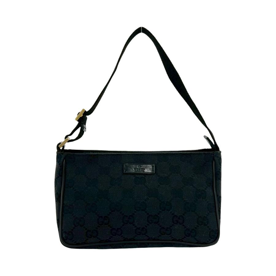 GUCCI（グッチ） 極 美品 GGキャンバス レザー 本革 ミニ ハンドバッグ 