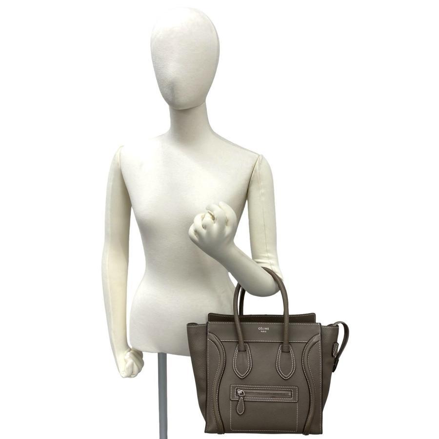 CELINE（セリーヌ） 極 美品 ラゲージ マイクロショッパー レザー 本革