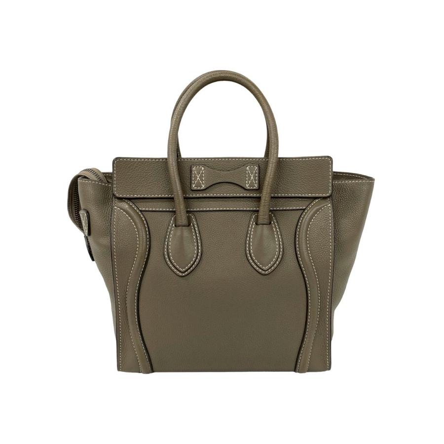CELINE（セリーヌ） 極 美品 ラゲージ マイクロショッパー レザー 本革