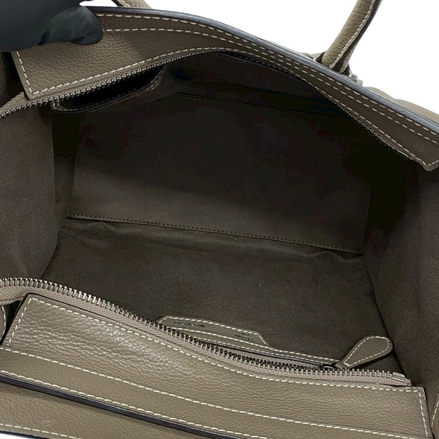 CELINE（セリーヌ） 極 美品 ラゲージ マイクロショッパー レザー 本革