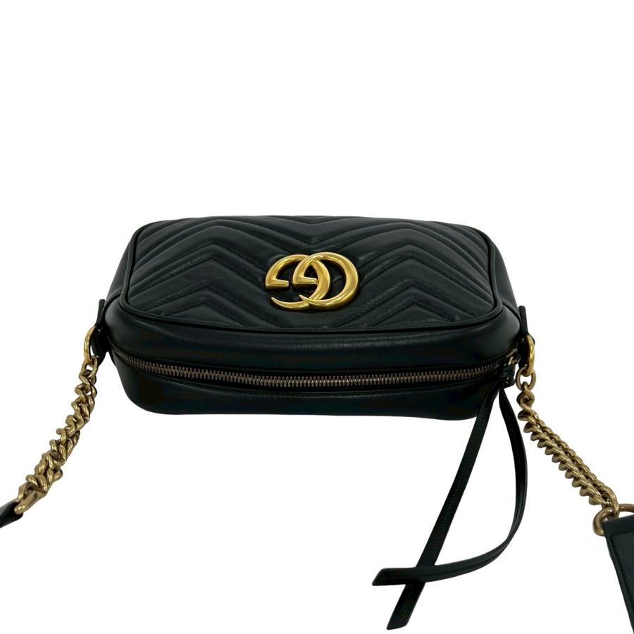 GUCCI（グッチ） 極 美品 袋付き GGマーモント キルティング レザー 本
