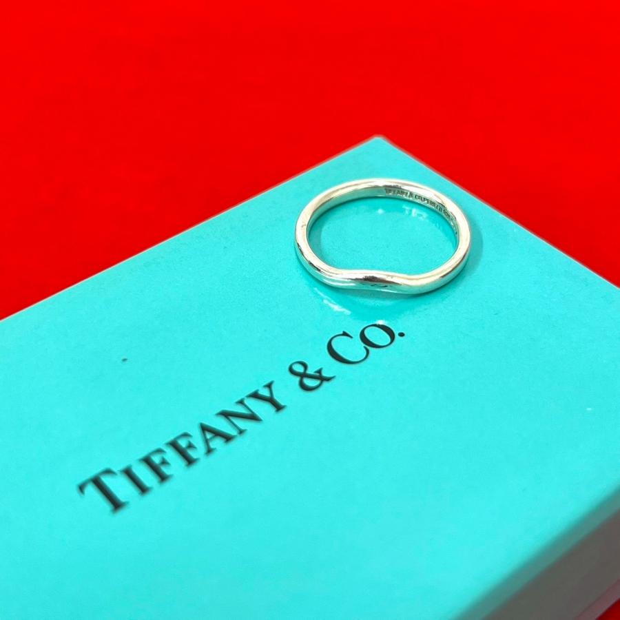 TIFFANY&Co.（ティファニー） 極 美品 カーブド バンド リング