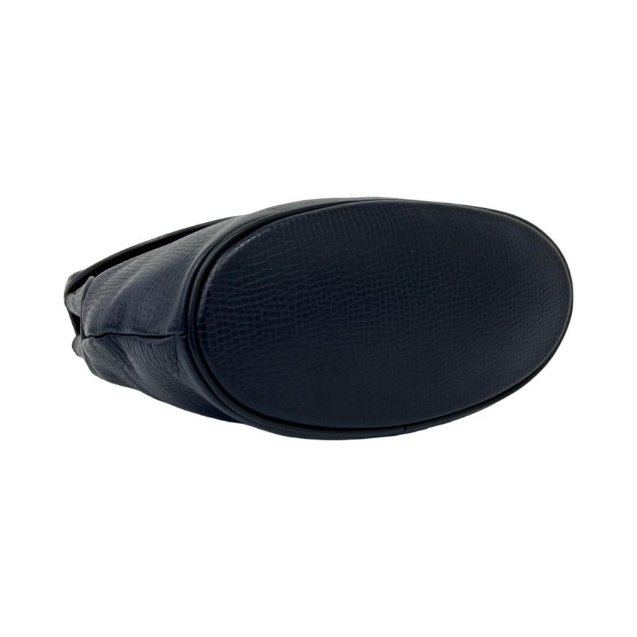 極 美品 Christian Dior クリスチャンディオール ヴィンテージ CD ロゴ 金具 レザー 本革 ハンドバッグ ミニ トートバッグ ネイビー 26819_7