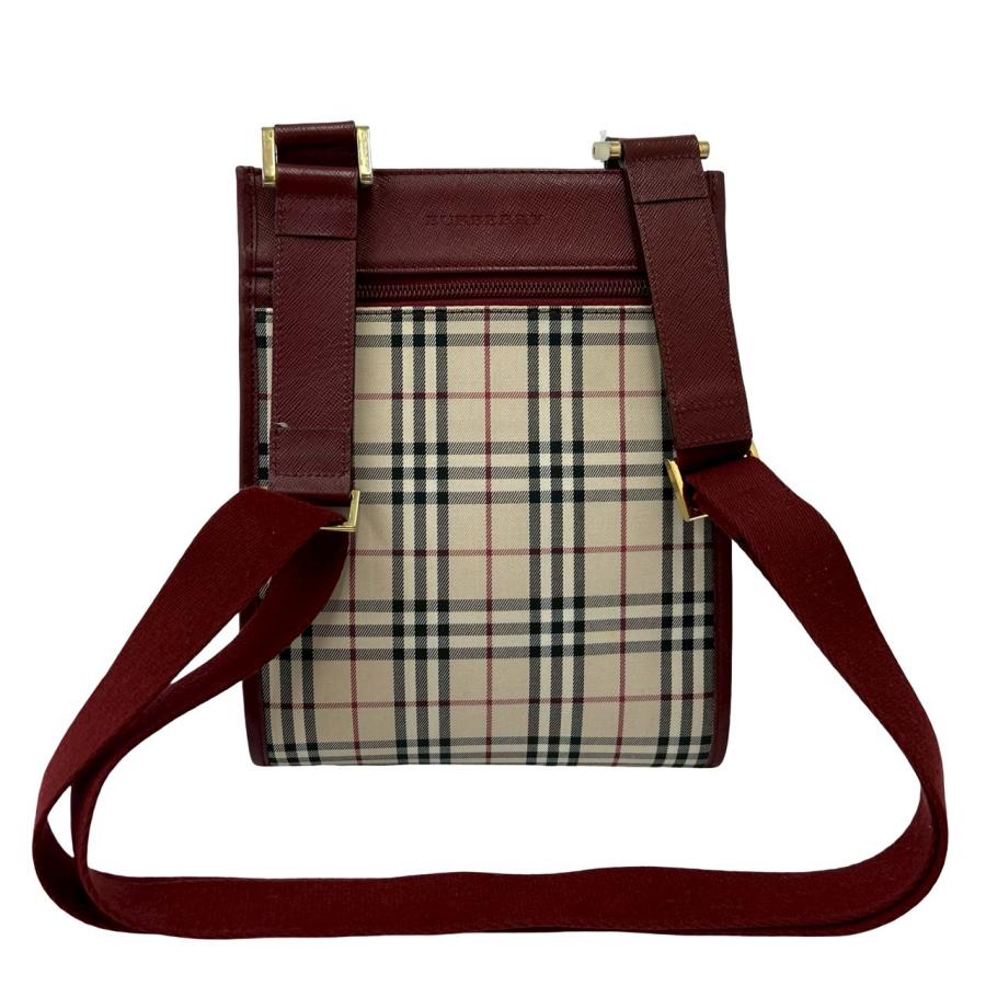 BURBERRY（バーバリー） 極 美品 ノバチェック 柄 キャンバス レザー