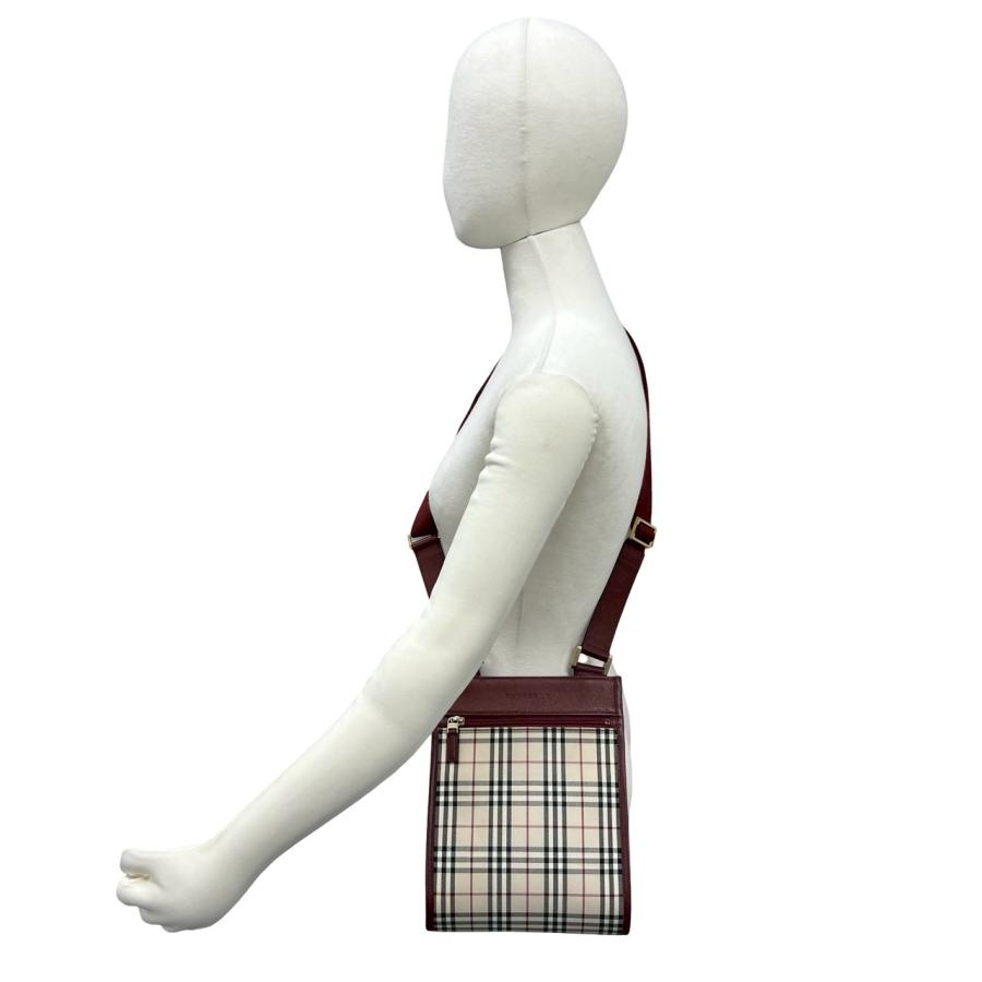 BURBERRY（バーバリー） 極 美品 ノバチェック 柄 キャンバス レザー
